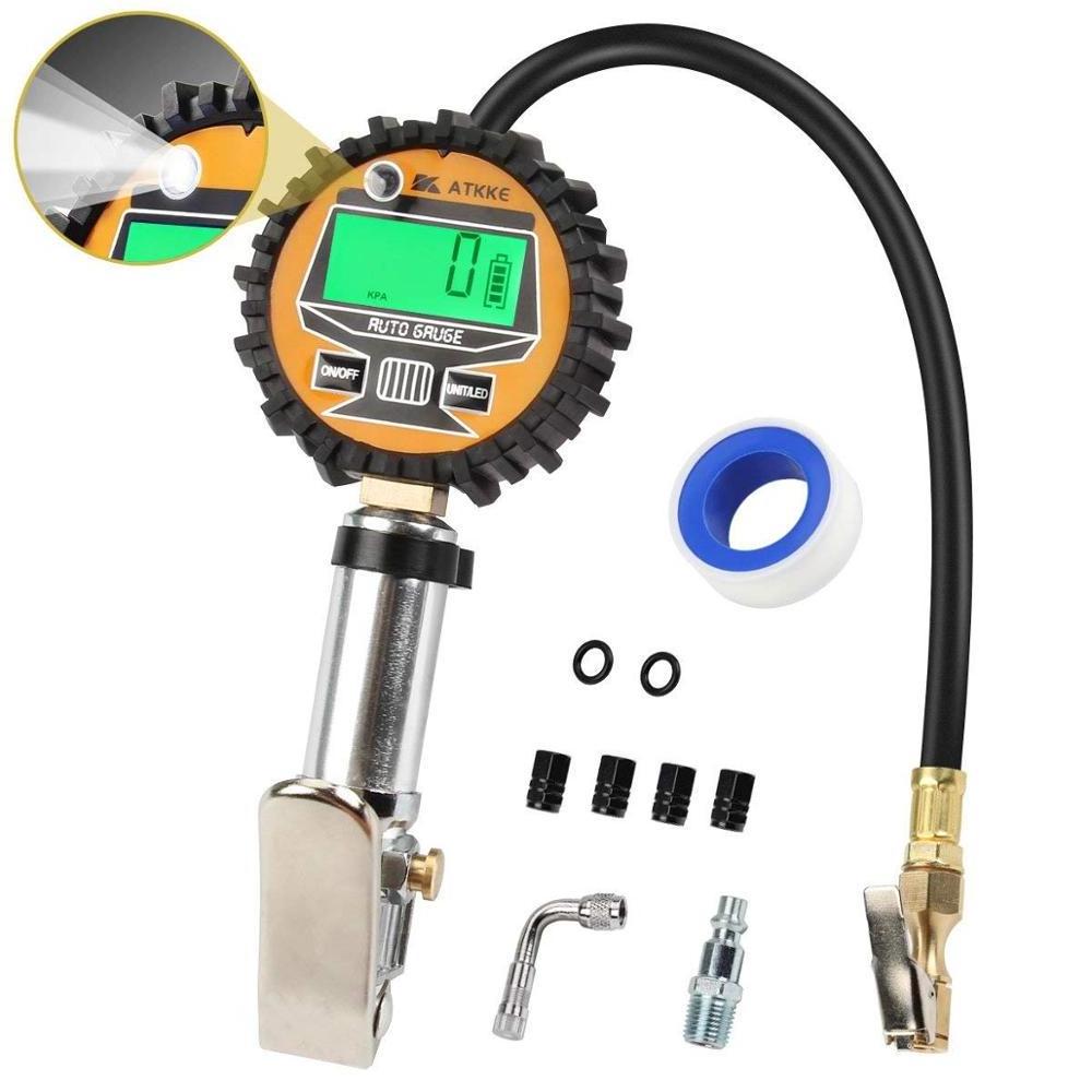 Digital /Dial Tire Inflator Gauge With Flexible Hose for car