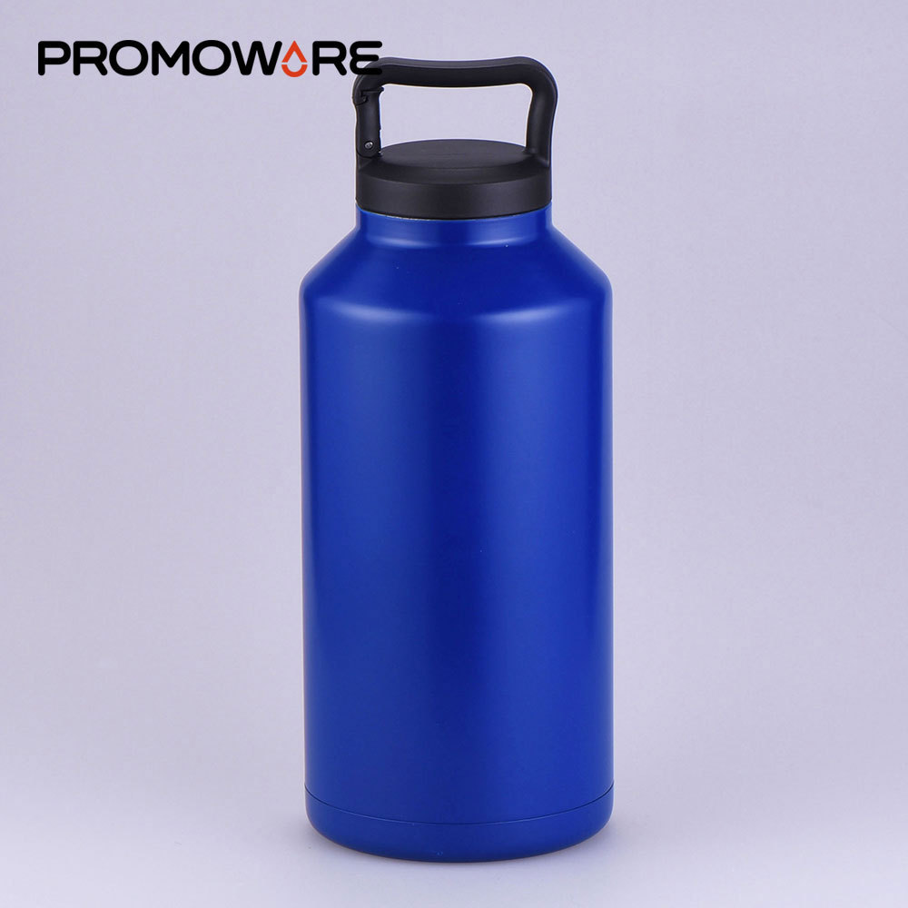 Stainless Steel Vaccuum Insulate Large Big Capacity 2L Water Bottle Half Gallon 64 oz 2000ml 60 oz Water Bottle 64oz 2 Litre