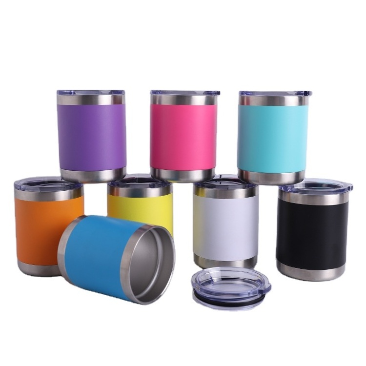 300Ml Double Wall Stainless Steel 10Oz Lowball Tumbler Wholesale Insulated 10 Oz White Skinny 10 Oz Stainless Steel Tumbler 10Z