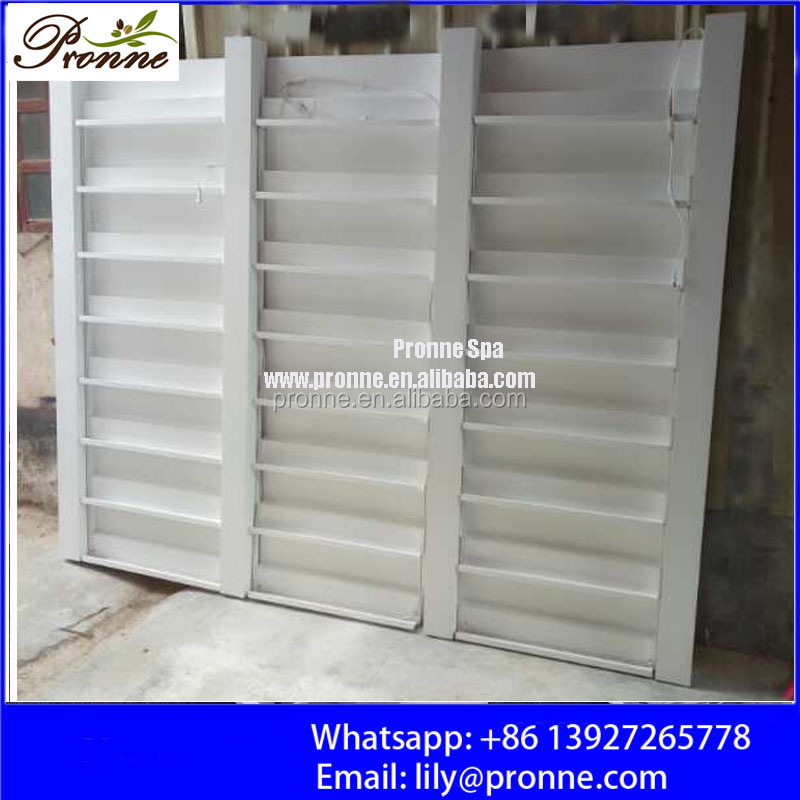 custom high quality nail salon white wall mount polish rack