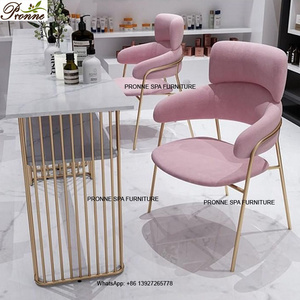 beauty salon pronne furniture pink and gold nails spa manicure table and chair set