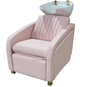 European luxury beauty hair salon spa hair wash pink used shampoo bowls and chairs for sale