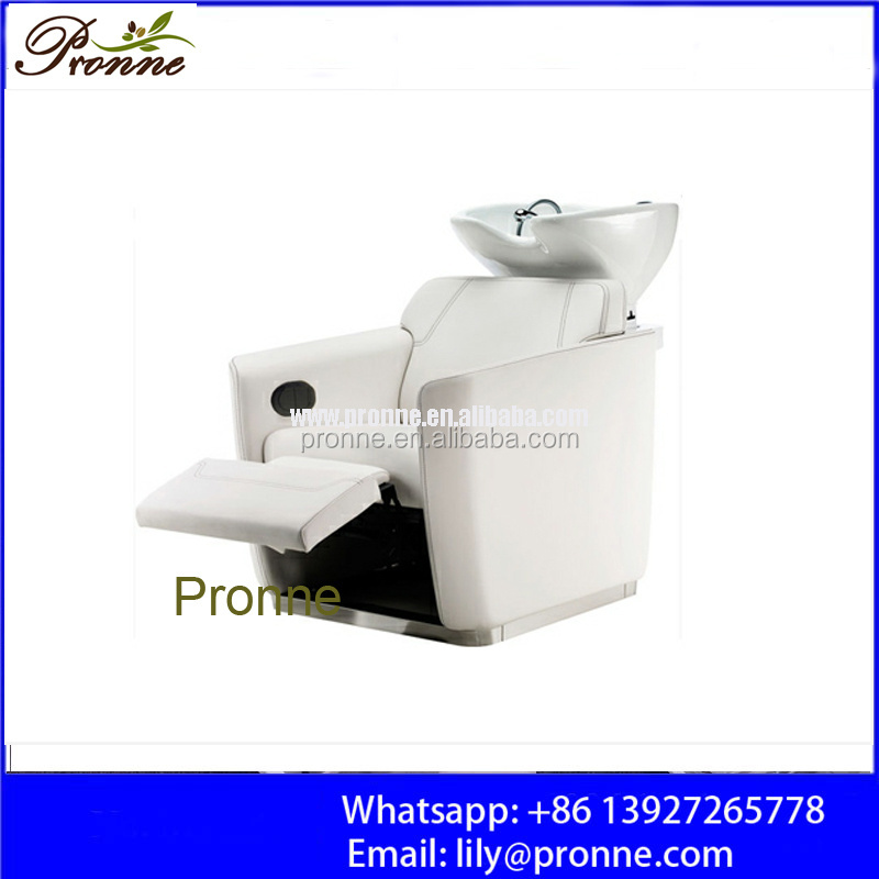 modern luxury salon equipment shampoo chair/shampoo chair wash unit/white shampoo chair