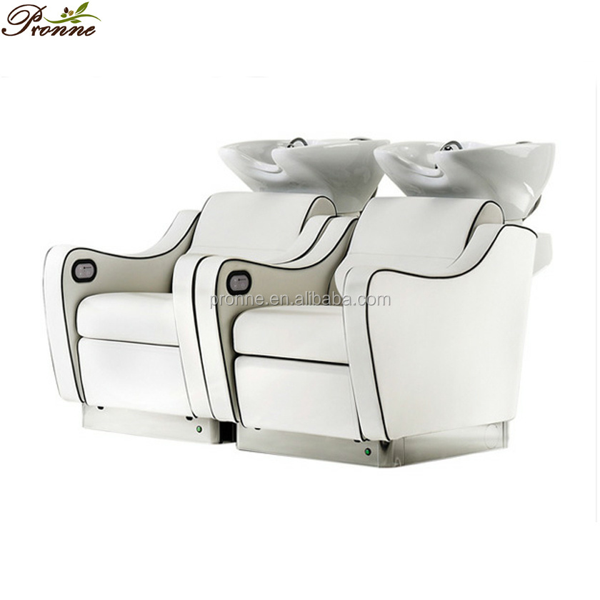 modern luxury salon equipment shampoo chair/shampoo chair wash unit/white shampoo chair