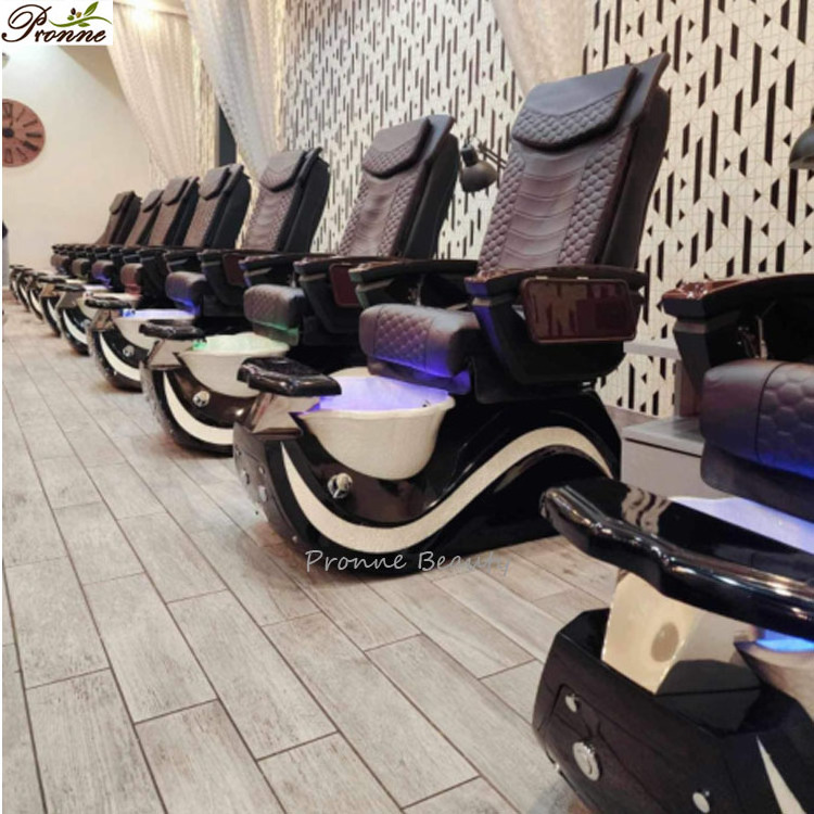 2024 China luxury movable no plumbing mani pedi spa massage chair for nail salon