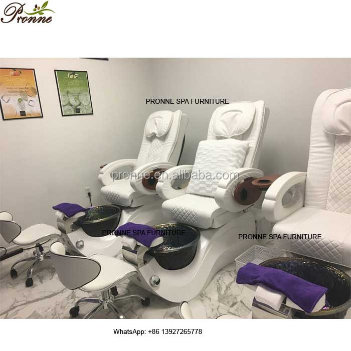 2024 China luxury movable no plumbing mani pedi spa massage chair for nail salon