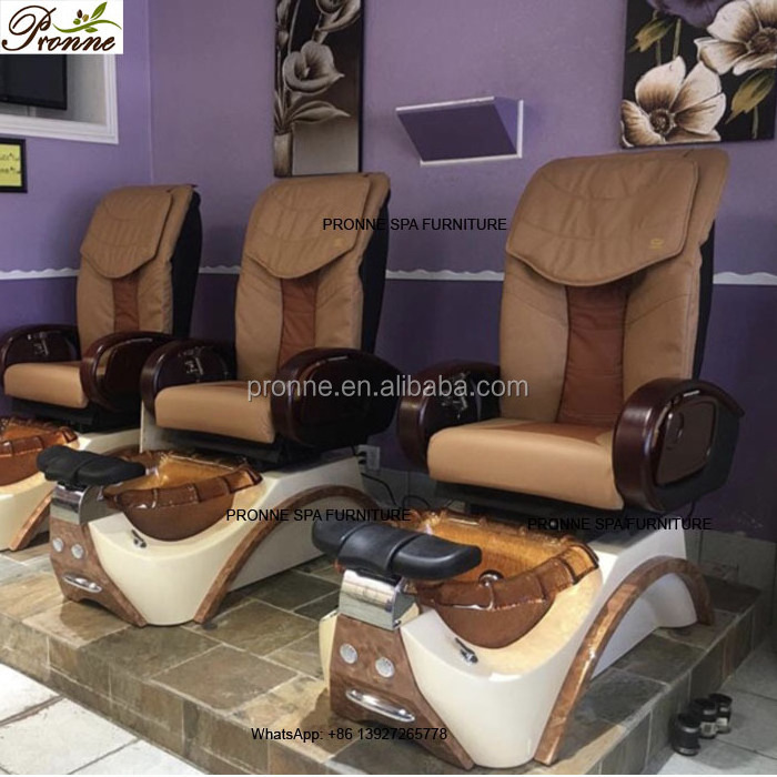 2024 China luxury movable no plumbing mani pedi spa massage chair for nail salon