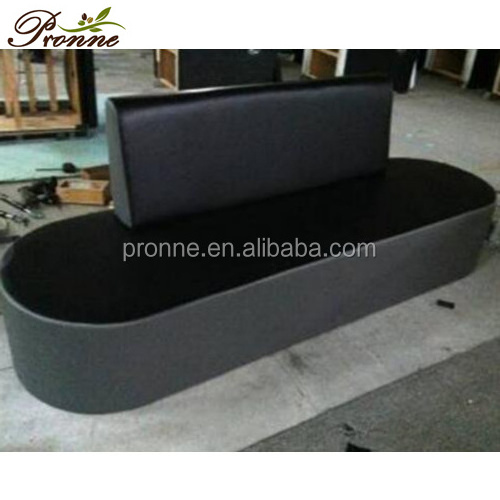 New design nail spa salon long couch/waiting sofa chair