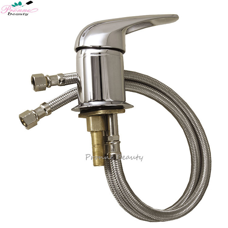 Spa Beauty Salon Shampoo Bowl Sink Hair Salon Accessories Bathroom hot and Cold Water Faucet Spray Hose Set