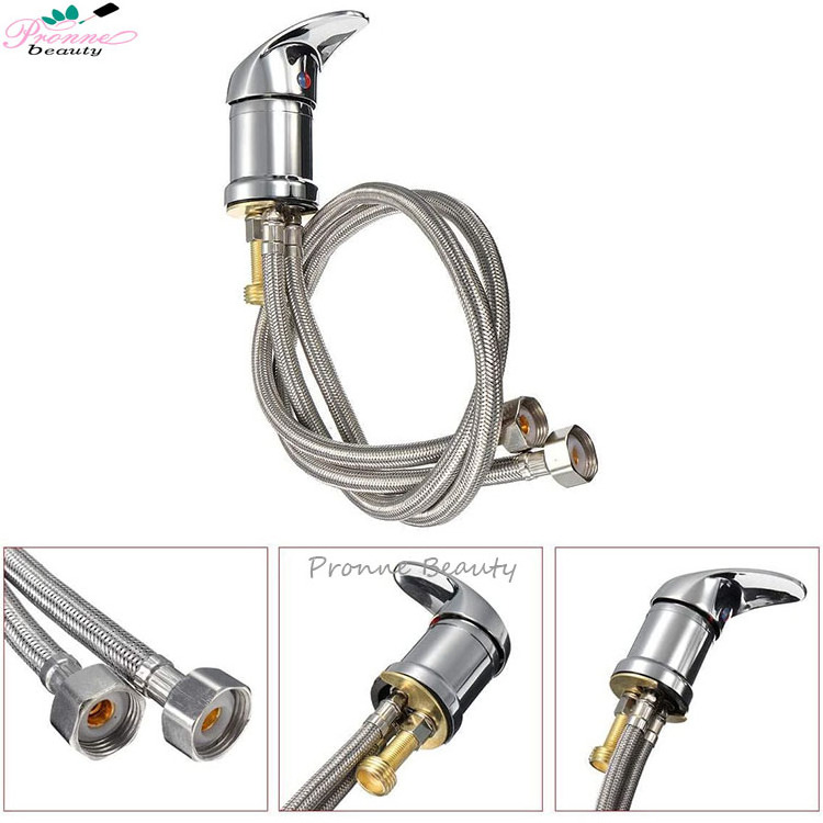 Spa Beauty Salon Shampoo Bowl Sink Hair Salon Accessories Bathroom hot and Cold Water Faucet Spray Hose Set