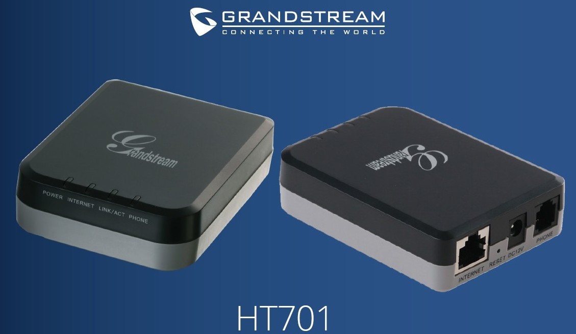 Grandstream Voip ATA Sip adapter HT701 HT801 HT802,HT814 series,  1FXS Port HT701 Analog telephone adapter