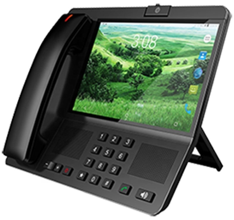 Hot sell Android 8 inch 4G  LTE gsm video fixed wireless desk phone with sim card slot , wifi BT TF Card USB Port F M radio