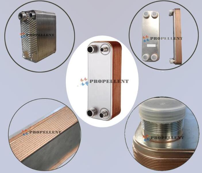 Copper Brazed plate heat exchanger for water evaporator BPHE