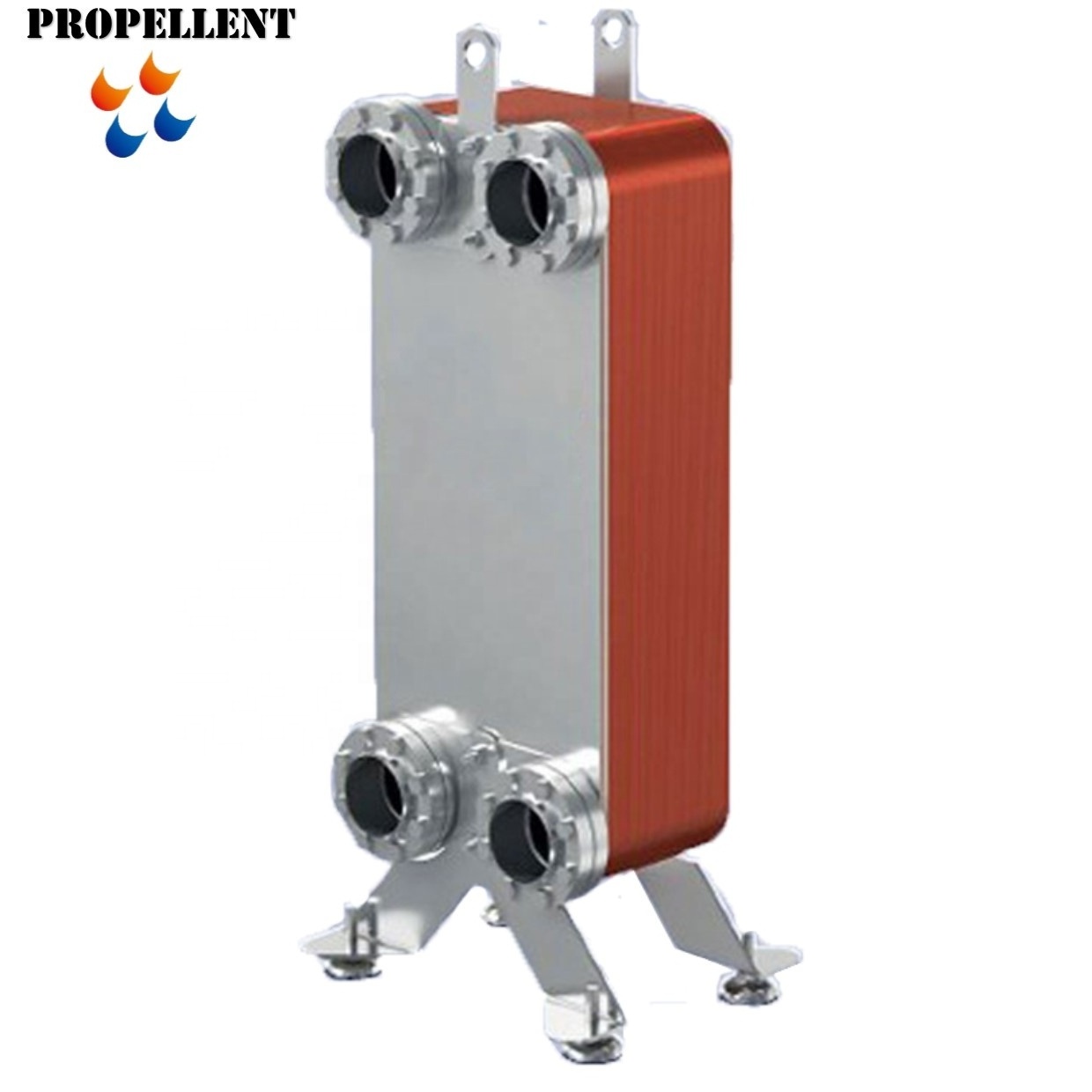 Industrial heat exchanger R22 R410A chiller evaporator copper brazed plate heat exchanger