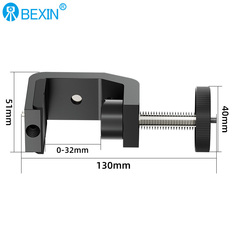 Photography equipment camera c clamp 1/4 screw quick release clip Multifunction C gimbal stand phone camera table bracket clamp