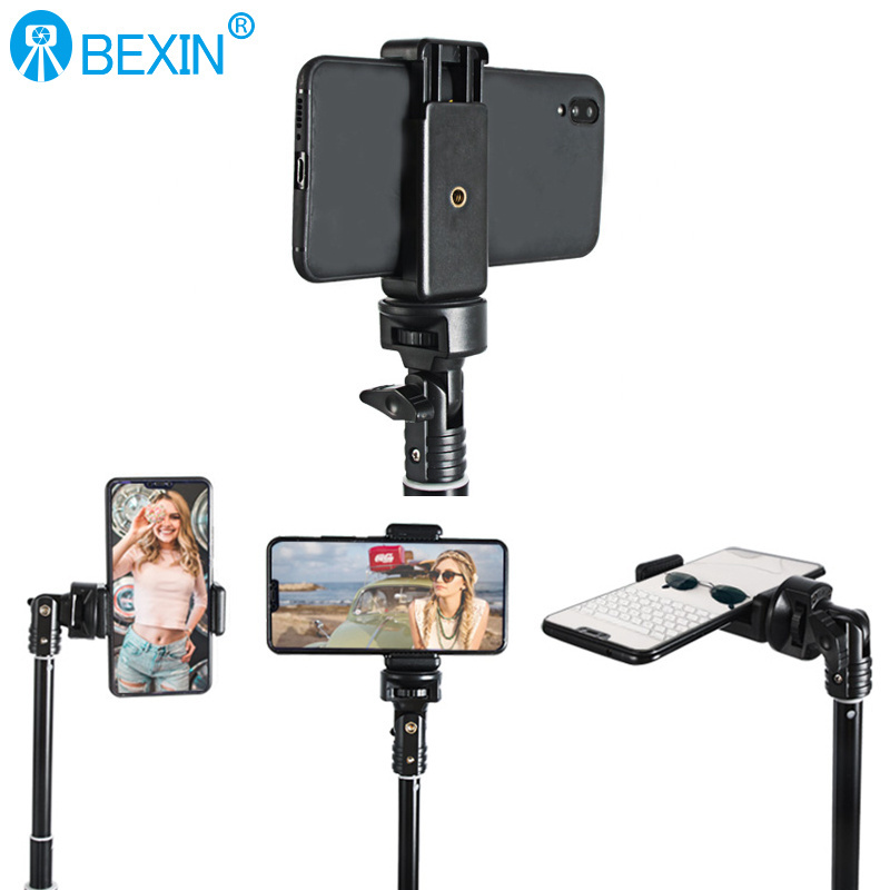 BEXIN wholesale studio accessories lengthened mini mobile phone live tripod suitable for mobile phone camera tripod