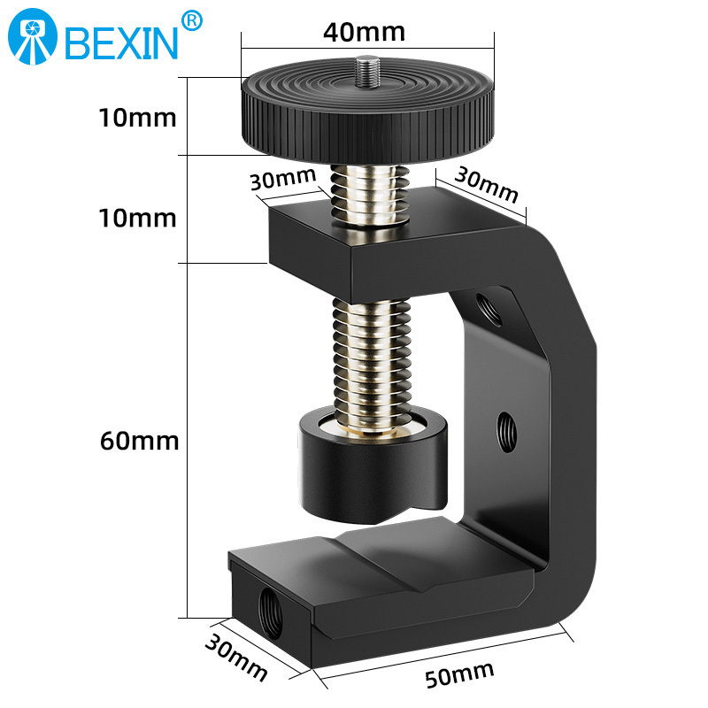 Photography equipment camera c clamp 1/4 screw quick release clip Multifunction C gimbal stand phone camera table bracket clamp