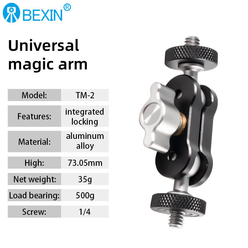 BEXIN professional live studio camera flash bracket hot shoe adjustable height octopus bracket light clip