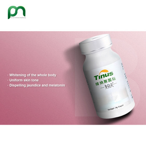 Private label Whitening Capsules Pills uniform skin tone dispelling jaundice and melatonin Whitening tablet