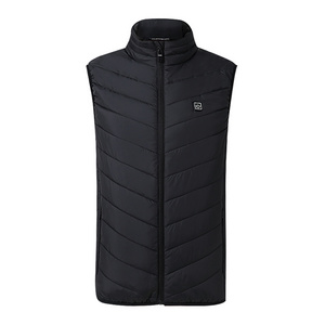 down winter warm vest three-speed temperature control down fiber heating vest outdoor safety vest M001