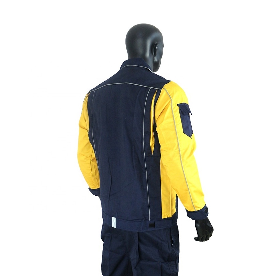 Overalls suit with cotton thread for men with thick -green long-sleeve overalls for autumn and winter welding wear for c