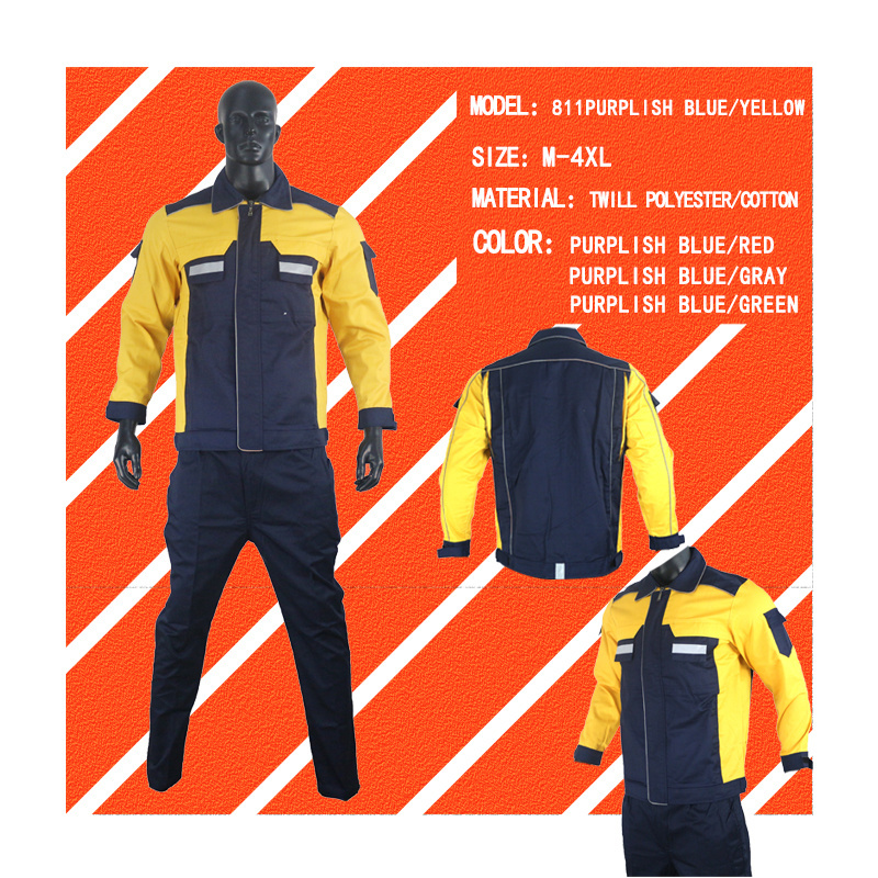 Overalls suit with cotton thread for men with thick -green long-sleeve overalls for autumn and winter welding wear for c