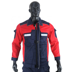 Spring and Autumn long sleeve overalls suit men and women site engineering garage suit electric welder uniform labor insurance c