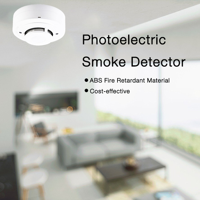 Shenzhen Wholesale Photoelectric Smoke Alarm Sensor Detector Hardwired Cigarette Conventional Fire Alarm Smoke Leak Detector