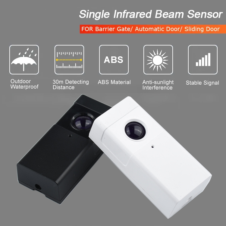 Security AC/DC 12V-24V Infrared Beam Barrier Sensor For Automatic Gate Garage Door Photocell Sensor Single Beam Motion Detector