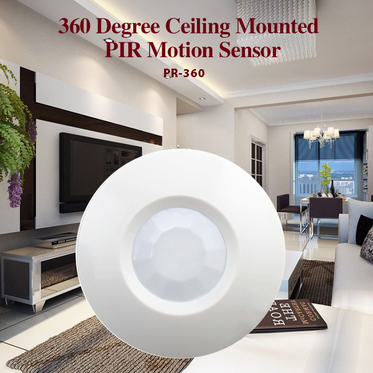 Hogar Ceiling Mounted PIR Detector Passive Infrared Sensor 360 degree Full Angle PIR Motion Sensor Alarm Wired 12V PIR Detector