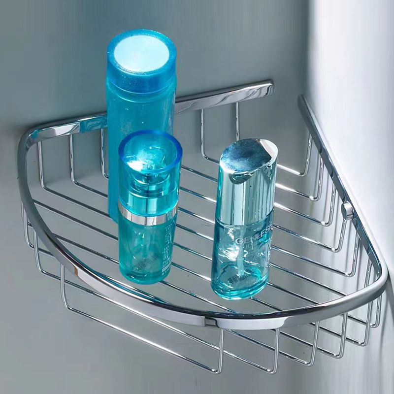 Wholesale Bathroom Corner Racks stainless steel shower basket hanging shelf suppliers