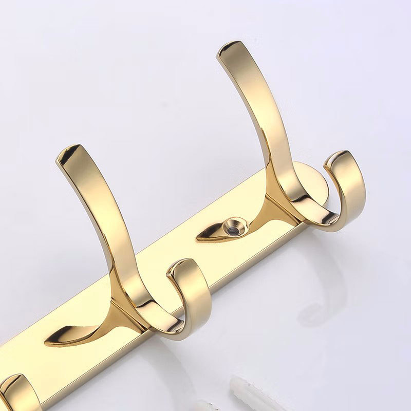 Metallic coat hook  bathroom hardware wall mounted robe   towel hooks door hanger