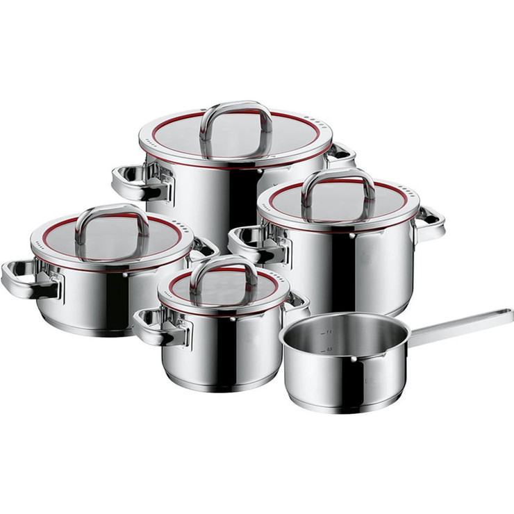 Hot Sale Customized 304 Non-stick Stainless Steel Cookware Samples Cookware Sets Kitchenware Sets Cooking Pots And Pans Sets