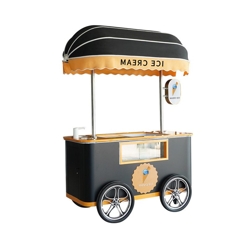 3 Wheels Food Bike Street Mobile Food Truck Hot Dog Car Pizza Van Ice Cream Truck Electric Tricycle Food Cart For Sale