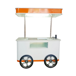 Prosky New Model Can Be Customized Logo Mobile Ice Cream Food Trailers,Modern Food Cart With Air Condition Umbrella