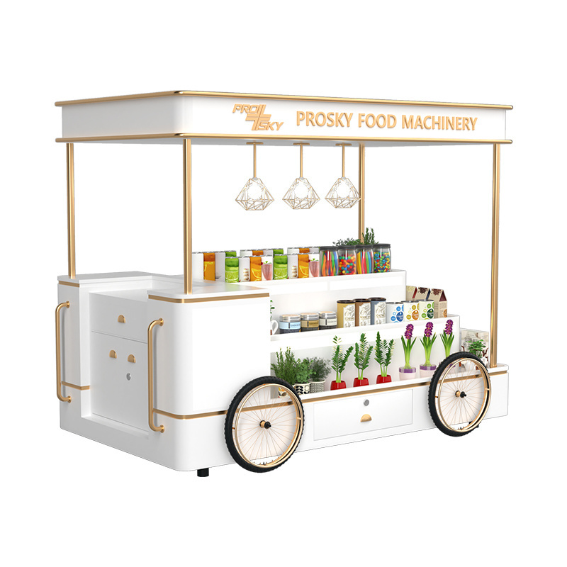 New Design With Umbrella Cold Plate Ice Cream Lolly Hand Cart