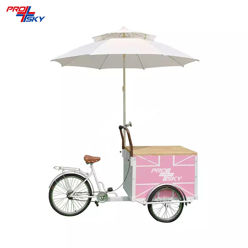 Prosky  New Design Pink Ice Cream Threewheel Motorcycle Food Truck