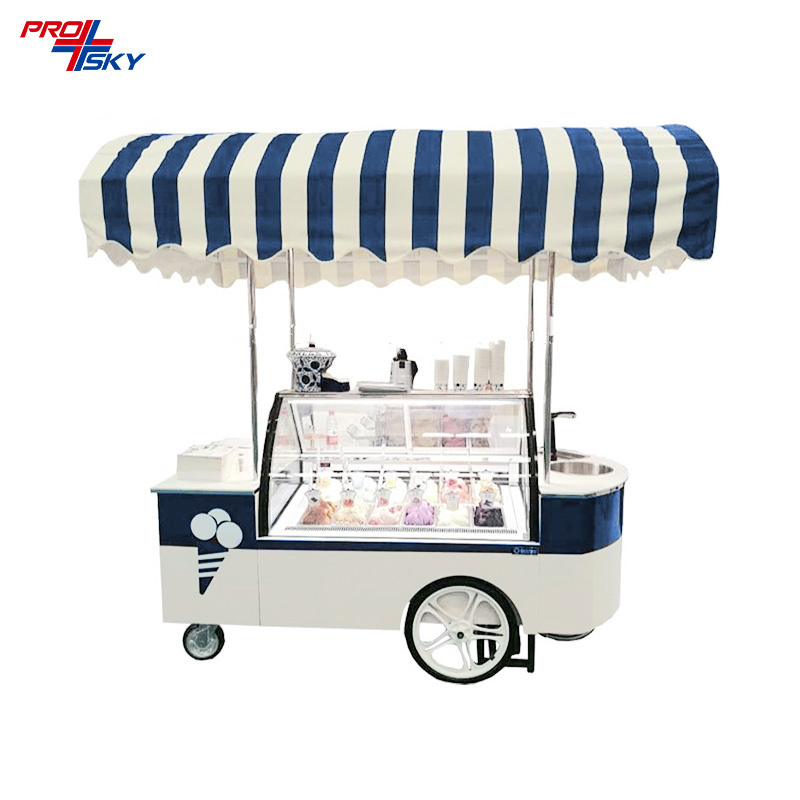 Hot Sale Ice Cream Cart Mobile Fast Food Truck Slush Trailer