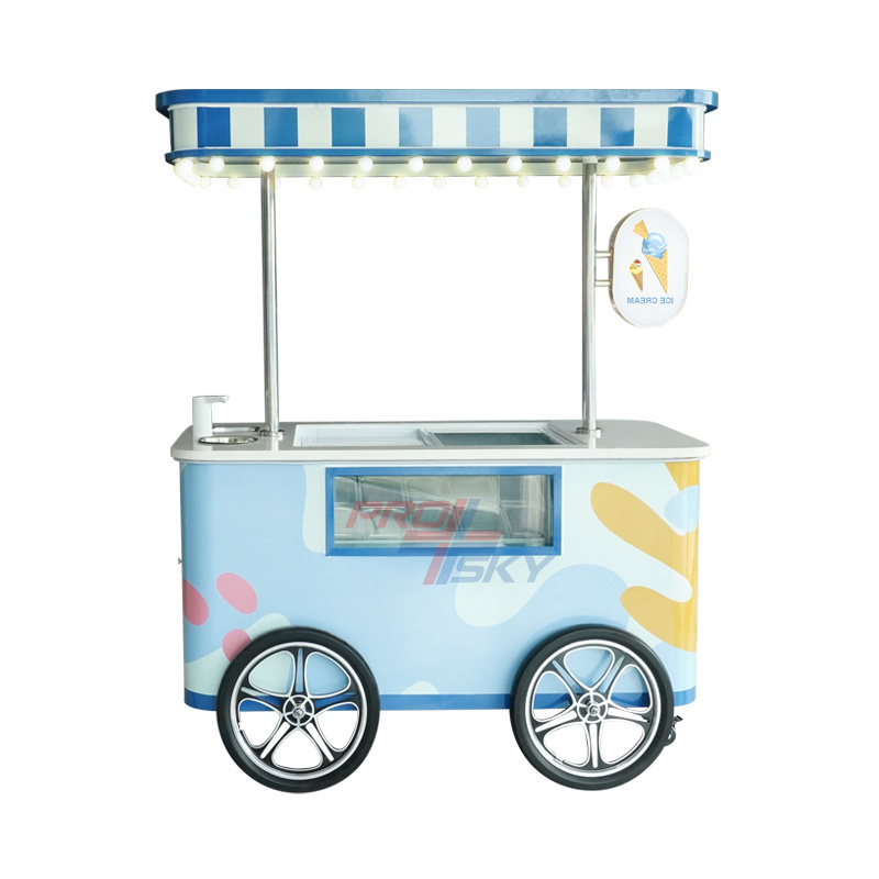 Prosky Dessert Cart Stand Coffee Sale Piaggio Ape Pizza Oven Truck Food Electric Tricycle Food Trucks For Sale