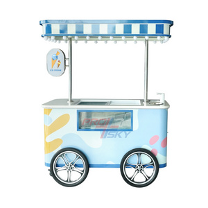 Electric Tuk Tuk Ape Ice Cream Truck Restaurant Food Car Candy Juice Cart Mobile Bar Mini Coffee Food Truck