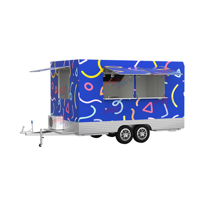 Prosky Custom Concession Food Trailer Small Hot Dog Coffee Shop Cart Mobile Catering Fast Food Truck For Sale In Dubai Canada