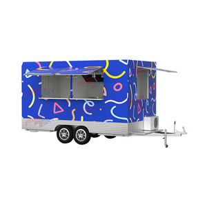 Prosky Concession Mini Hot Dog Cart Coffee Bar Trailer Mexican Ice Cream Car Mobile Camion Pizza Burger Fast Food Truck For Sale