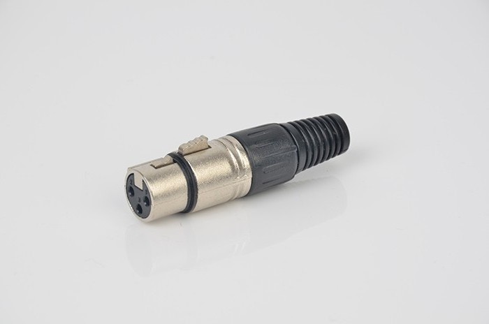 OEM 3pin XLR Microphone Female Connector 3 Pin Audio Jack XLR Female Cable Connector for Hometheater KTV