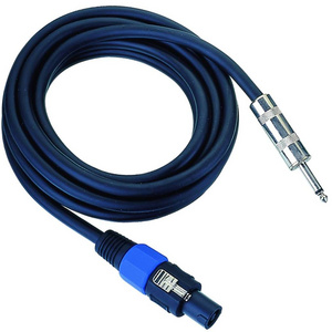 High Quality Speaker to JACK Speaker Audio Cable Speakon to 1/4 Audio Amplifier Connection Cable Speakon to 1/4 Speaker Cable