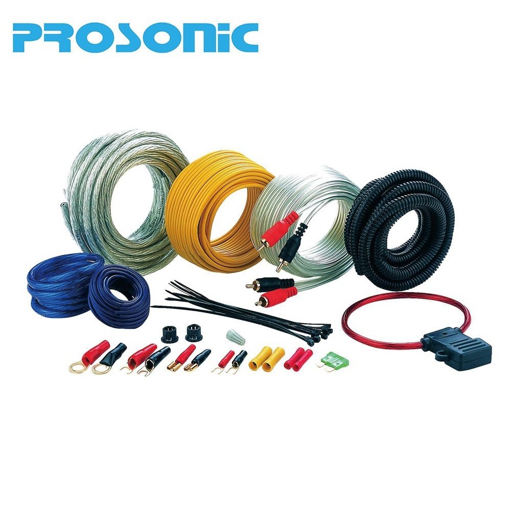 4/8/10Awg Professional Audio Video Cable Car Audio Amp Wiring Kit OFC Amplifier Install Wiring Auto Subwoofer Wiring Kit