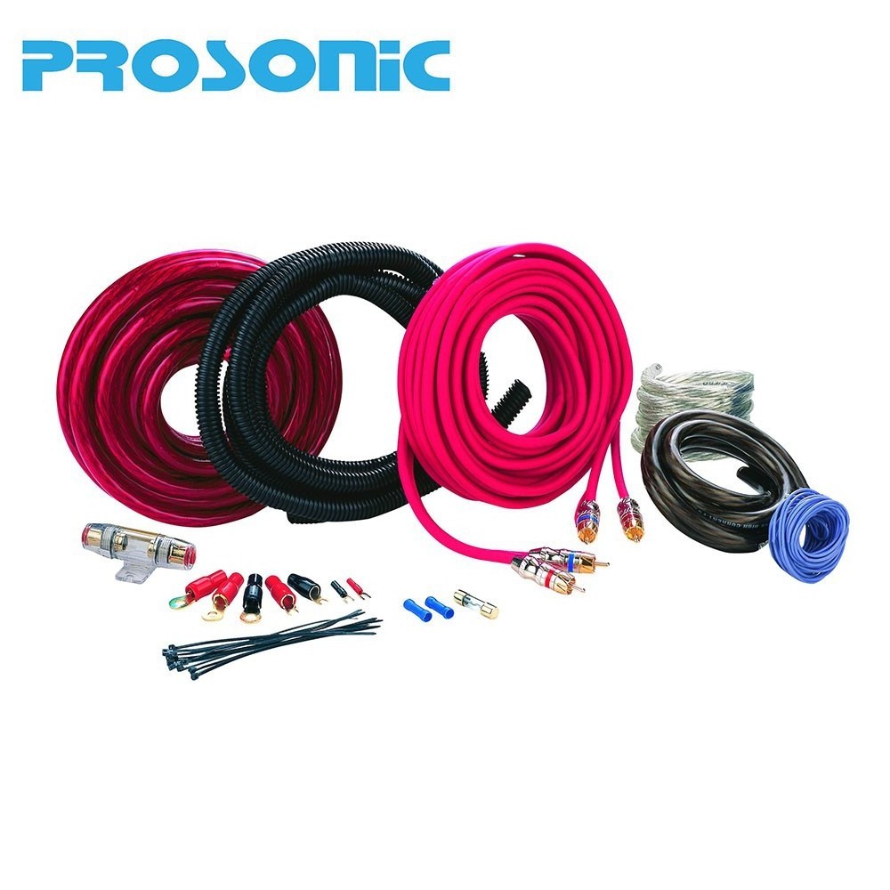 4/8/10Awg Professional Audio Video Cable Car Audio Amp Wiring Kit OFC Amplifier Install Wiring Auto Subwoofer Wiring Kit