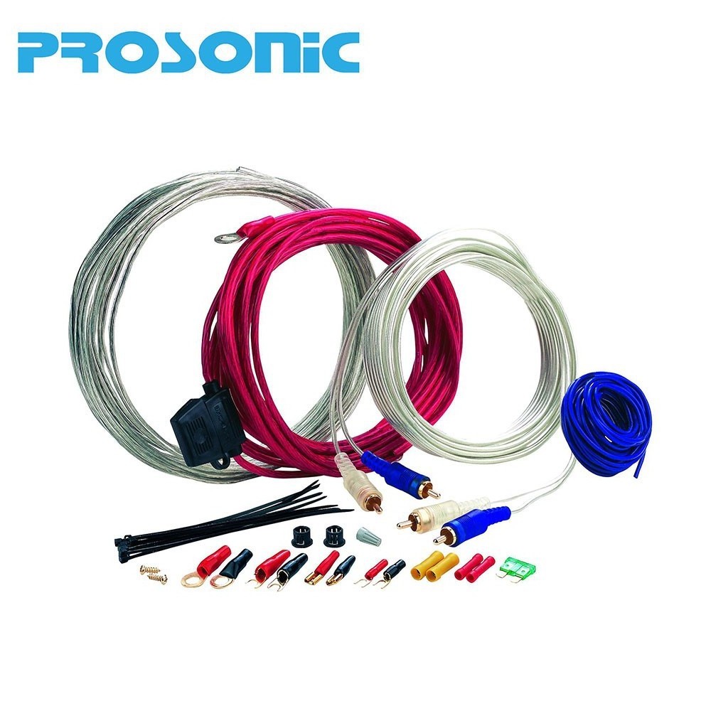 4/8/10Awg Professional Audio Video Cable Car Audio Amp Wiring Kit OFC Amplifier Install Wiring Auto Subwoofer Wiring Kit