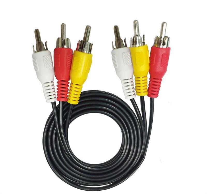 Custom Audio Video 3RCA to 3RCA Cable Gold Plated 3 Rca Male to 3 Rca Male Audio Video Extension Cable 3RCA Audio Cable