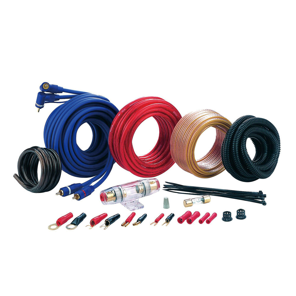 Custom 0 4 8 10 Gauge AWG OFC CCA TCCA Soft Flexible Car Audio Subwoofer Installation Amplifier Wiring Kit Amp Wiring Kit