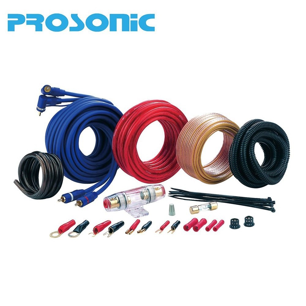 Custom 0 4 8 10 Gauge AWG OFC CCA TCCA Soft Flexible Car Audio Subwoofer Installation Amplifier Wiring Kit Amp Wiring Kit